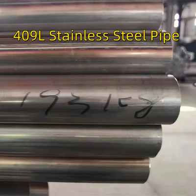 SUS 409l स्टेनलेस स्टील वेल्डेड पाइप रासायनिक मानक आकार 60.5 * T1.2 * 5800