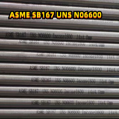 Astm B167 मिश्र धातु सीमलेस पाइप Uns N06600 Inconel 600 O.D31.8 X 2.9mmt X 2ml