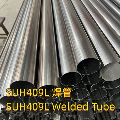 SUS 409L SUH409L ERW स्टेनलेस स्टील ट्यूब वेल्डेड Annealed और अचार 60 * 2 मिमी
