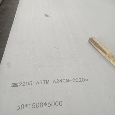 ASTM A240 S32205 S31803 2205 डुप्लेक्स स्टेनलेस स्टील प्लेट गर्म लुढ़का हुआ 20*2000* 6000 मिमी