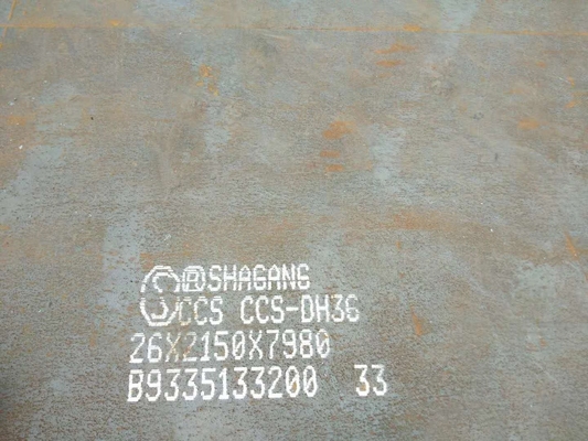 CCS DH36 शिप स्टील प्लेट LR DH36 शिपबिल्डिंग स्टील प्लेट ASTM A131 Gr Dh36