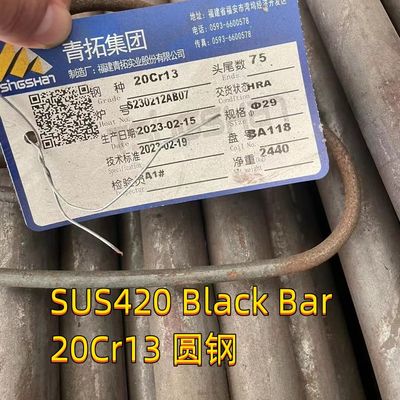 SUS420 स्टेनलेस स्टील बार राउंड रॉड 1.4037 X65Cr13 AISI 420 11.6 H11 लंबाई 3 मी