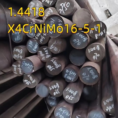 EN 1.4418 DIN X4CrNiMo16-5-1 165M हॉट रोल्ड फोर्ज्ड स्टेनलेस स्टील गोल बार एसएस रॉड 80MM
