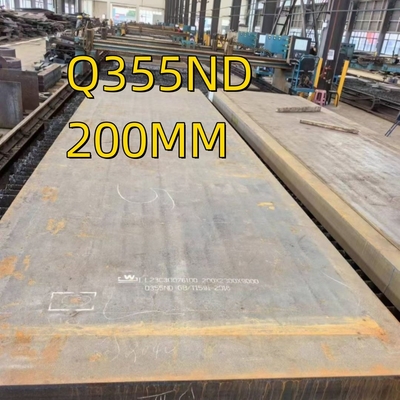 कार्बन स्ट्रक्चरल स्टील शीट S355J2 +N गर्म लुढ़का हुआ कार्बन स्टील शीट Q355ND 200MM