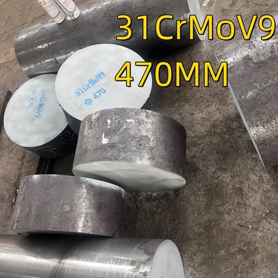 250 मिमी 470 मिमी व्यास EN 10085 31crmov9 DIN 17211 मिश्र धातु स्टील फोर्जिंग गोल बार