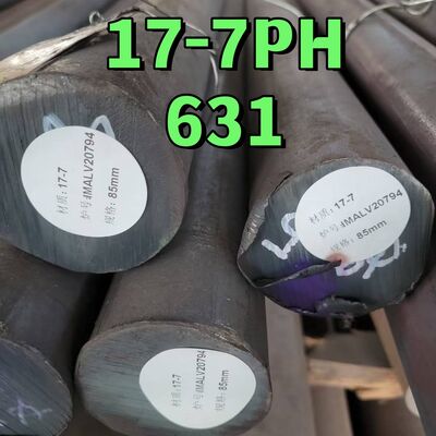 जाली / हॉट रोल्ड तकनीक ASTM A564 SUS631 17-7PH DIN1.4568 स्टेनलेस स्टील राउंड बार हीट ट्रीटमेंट के साथ