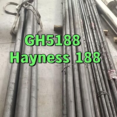 GH5188 कोबाल्ट आधारित मिश्र धातु गोल बार HAYNES 188 Ø20 X 500 मिमी निरीक्षण प्रमाण पत्र 3.1 EN 10204