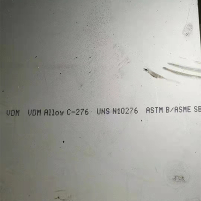 प्लेट ग्रेड Hastelloy C-276 मिश्र धातु ASTM B575 UNS N10276 मिश्र धातु प्लेट: