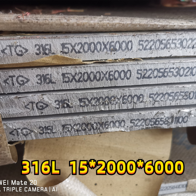 फेराइट स्टेनलेस स्टील 316L गोल प्लेट 2% से कम 3" मोटाई 1.4404 100 मिमी