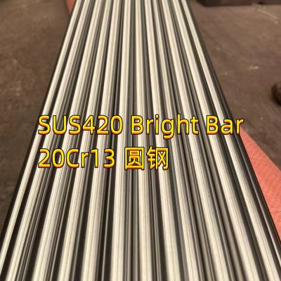 SUS420 स्टेनलेस स्टील बार राउंड रॉड 1.4037 X65Cr13 AISI 420 11.6 H11 लंबाई 3 मी