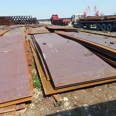 AH36 स्टील प्लेट10mm Thick 2.4m*1.2m सामग्री को धमाका किया जाना है और वेल्डेबल प्राइमर के साथ प्रीमियर किया जाना है