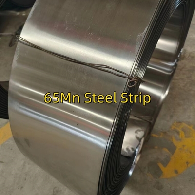 EN10132-4 C67S GB/T1222 65Mn 1.0*16mm स्टील स्ट्रिप तन्यता शक्ति LC उच्च कार्बन स्टील स्ट्रिप सफेद खत्म