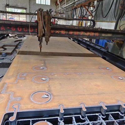 DIN EN10025-2 S355J2+N 1.0577 ग्रेन्युलेटर ऊपरी आवरण स्टील प्लेट 12 * 1524 * 6096 मिमी