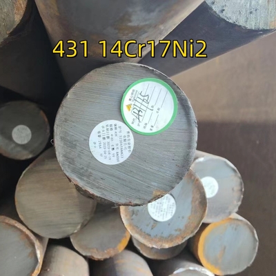 स्टेनलेस स्टील 14Cr17Ni2 AISI 431 गोल बार 230 मिमी DIN1.4057 फोर्गेड रॉड