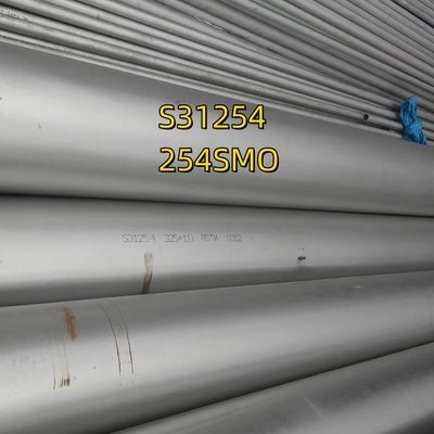 UNS S31254 (254SMO) सीमलेस ट्यूब OD: 38.1 मिमी ट्यूब मोटाईः 3 मिमी लंबाई 6M