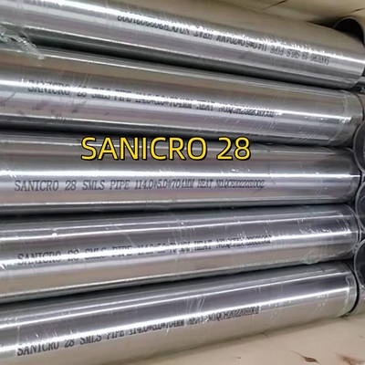SANICRO 28 UNS N08028/W. Nr. 1.4563 SMLS पाइप मिश्र धातु28 स्टेनलेस स्टील ट्यूबिंग 114*5*6000