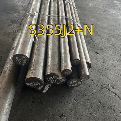 EN 10028 S355J2 गोल बार व्यास 50*6000MM DIN 1.0577 (S355J2+N) ST52-3 मिश्र धातु स्टील बार
