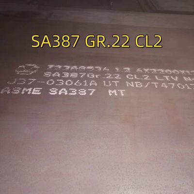 SA387 Gr22 Cl2 गर्म लुढ़का हुआ मिश्र धातु स्टील प्लेट EN 10028 13CrMoSi5-5 दबाव पोत स्टील प्लेट