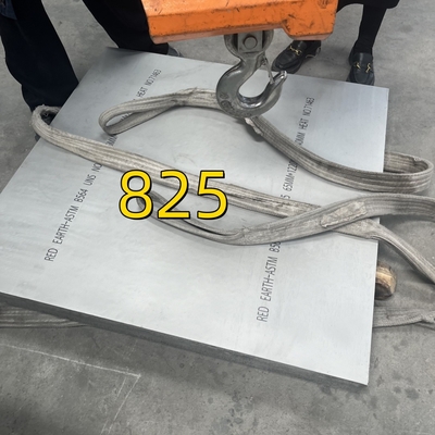 प्लेट का आकारः 4×8×10 मिमी मोटी सामग्री ग्रेड Inconel 825 मिश्र धातु स्टील प्लेट