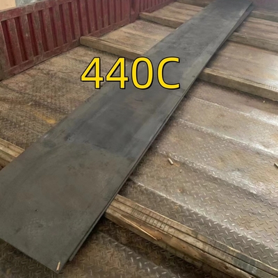 SUS440C स्टेनलेस स्टील फ्लैट प्लेट बार आकार 30MM X 115 X 2METER गर्म लुढ़का हुआ 9Cr18Mo 440C