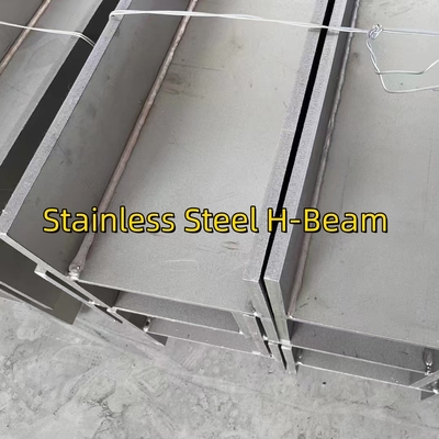 I प्रोफाइल बीम 100x100x6x8mm 304 स्टेनलेस स्टील एच बीम संरचना निर्माण सामग्री के लिए वेल्डिंग