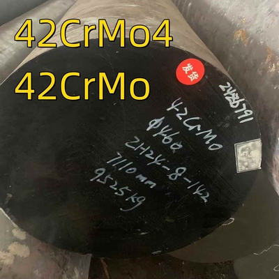 42CrMo गर्म लुढ़का हुआ फोर्ज्ड गोल बार OD 460mm 42CrMo4 DIN1.7225 बुझाने और ताप ताप