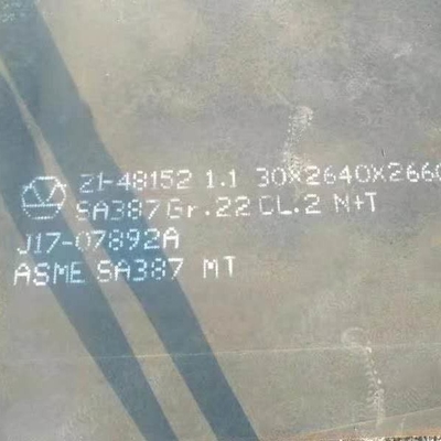 SA387 Gr.11 CL.2 LTV N+T स्टील प्लेट ASME SA387 बॉयलर प्लेट गर्म लुढ़का हुआ ASME SA387