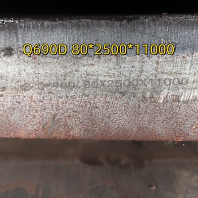 एचआरडी स्टील ग्रेड HY 100 Q690 मिश्र धातु स्टील प्लेट T9074-BD-GIB-010/0300 60 मिमी काटने