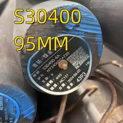 एसएस 304 स्टेनलेस स्टील गोल बार गर्म लुढ़का हुआ S30400 1.4301 SUS Soild Rod 95mm