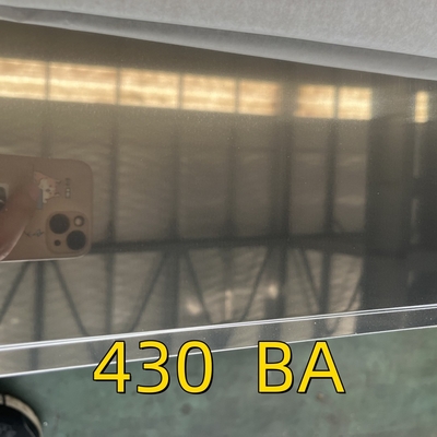 430 0.38 1000 2000 8K और BA स्टेनलेस स्टील शीट SUS430 1.4016 धातु शीट