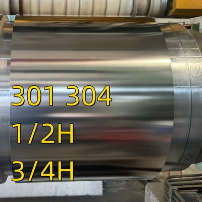 JIS G4313-2011 ASTM A666 मानक SUS301 CSP 3/4H पूर्ण कठोरता H स्टेनलेस स्टील कॉइल्स स्ट्रिप 1.0*80 मिमी