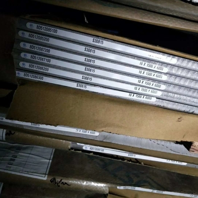 ASTM A240 DIN / EN 1.4835 253MA UNS S30815 गर्म लुढ़का हुआ स्टेनलेस स्टील प्लेट 8.0*1500*6000mm