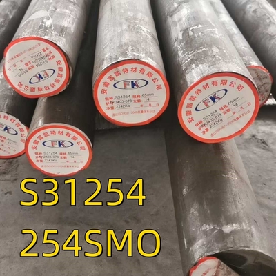 UNS S31254 Avesta 254SMO गर्म लुढ़का हुआ मिश्र धातु F44 स्टेनलेस स्टील गोल बार OD 80mm