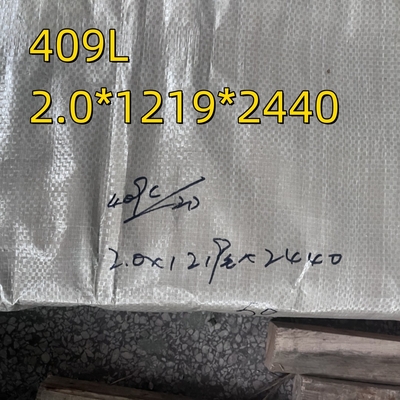 ग्रेड 409L 1.4510 कोल्ड रोल्ड स्टेनलेस स्टील शीट 0.5-3 मिमी 2B 2D समाप्त SUH409L