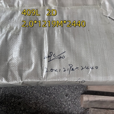 ASTM A240 ग्रेड 409L कोल्ड रोल्ड स्टेनलेस स्टील शीट 0.5 - 3 मिमी मोटाई