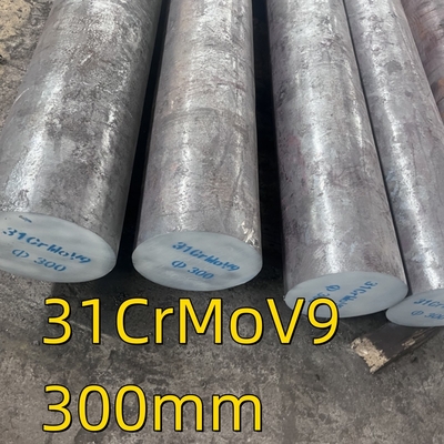 250 मिमी 470 मिमी व्यास EN 10085 31crmov9 DIN 17211 मिश्र धातु स्टील फोर्जिंग गोल बार