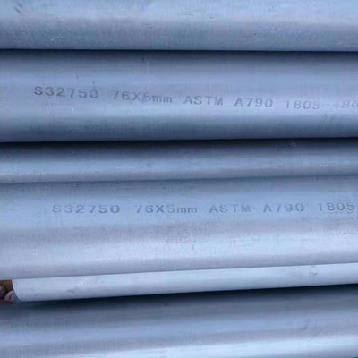 2 इंच SCH40 / 40S  2507 सुपर डुप्लेक्स स्टेनलेस स्टील पाइप ASTM A789 S32750