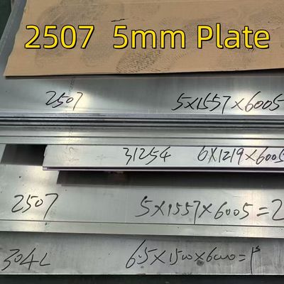 सुपर डुप्लेक्स स्टील 1.4410 S32750 2507 स्टेनलेस स्टील प्लेट 6MM X 1219 X 2438MM