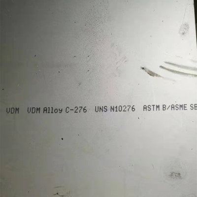 ग्रेड Hastelloy C276 प्लेट निकेल मिश्र धातु ASTM B575 UNS N10276 मिश्र धातु प्लेट 6*1220*6000mm