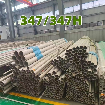 ASTM SA312 TP347/ 347H स्टेनलेस स्टील सीमलेस पाइप के लिए गर्मी एक्सचेंजर X7CrNiNb18-10 गोल ट्यूब