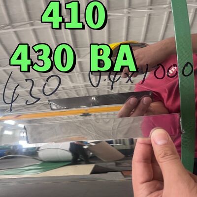 12X17/430/1.4016 एआईएसआई 430 कोल्ड रोल्ड स्टेनलेस स्टीलकोइल 0.4*1000 मिमी चौड़ाई SUS430 Ba सतह