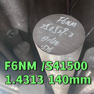 ASTM A182 F6NM स्टेनलेस स्टील EN1.4313 UNS S41500 सुपर मार्टेंसिटिक गोल बार और फोर्जिंग