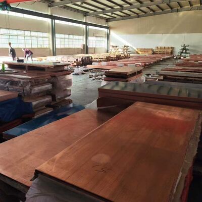 शुद्ध तांबे की प्लेट C1100 T2 99.9% Cu हॉट रोल्ड शीट 0.5mm - 20mm मोटाई 600mm चौड़ाई