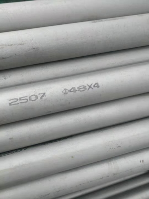 2 इंच SCH40 / 40S  2507 सुपर डुप्लेक्स स्टेनलेस स्टील पाइप ASTM A789 S32750