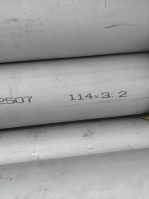 2 इंच SCH40 / 40S  2507 सुपर डुप्लेक्स स्टेनलेस स्टील पाइप ASTM A789 S32750