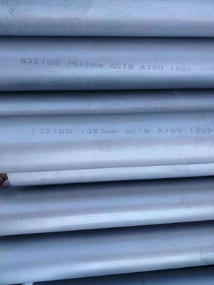 2 इंच SCH40 / 40S  2507 सुपर डुप्लेक्स स्टेनलेस स्टील पाइप ASTM A789 S32750