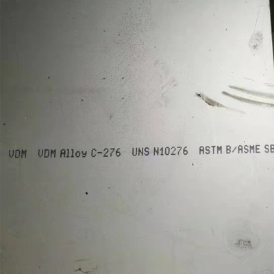ग्रेड Hastelloy C-276 मिश्र धातु ASTM B575 UNS N10276 मिश्र धातु प्लेट