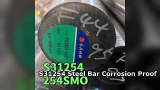S31254 SMO254 स्टेनलेस स्टील बार 300 मिमी
